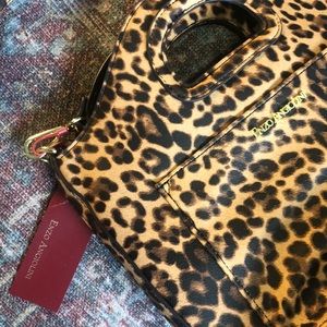 Enzo Angiolini Leopard Print Purse